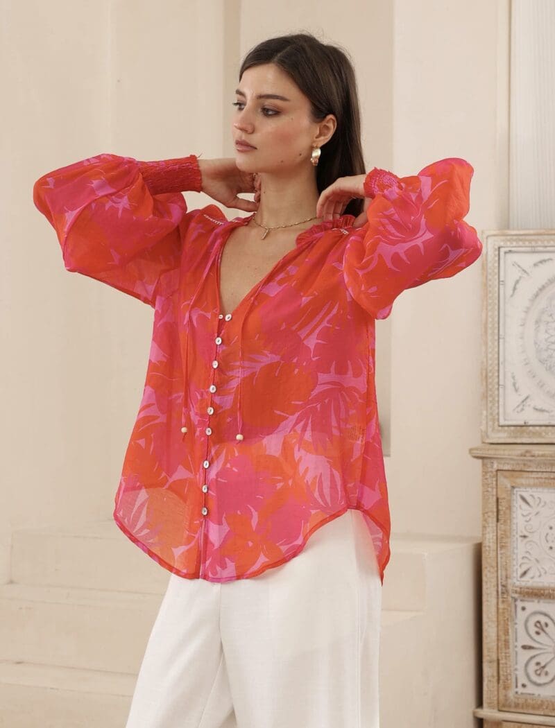 Elysia Blouse - Sunset - Image 3