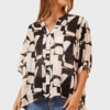Aspen Top - Abstract Black
