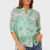 Aspen Top - Paisley Green