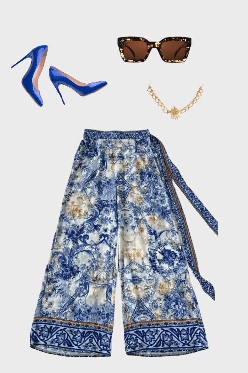 Sunlit Porcelain Crystal Pants