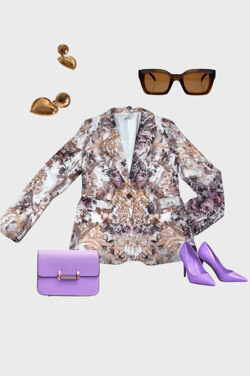 Rose Aura Crystal Blazer