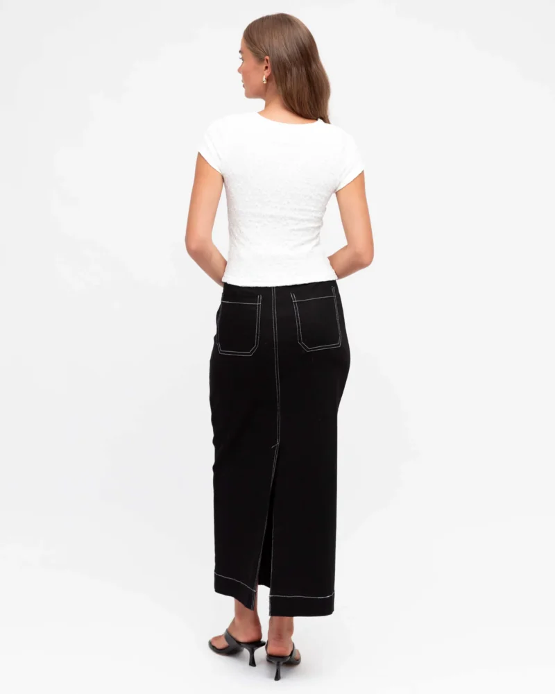 Veronica Fitted Blouse - White - Image 3