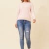 Angie Diamond Knit - Blush Pink - Image 2