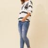 Priya Boho Blouse - White & Black - Image 4
