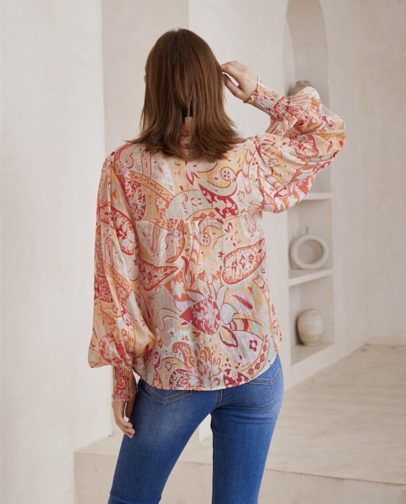 Maia Blouse - Boho Red - Image 4