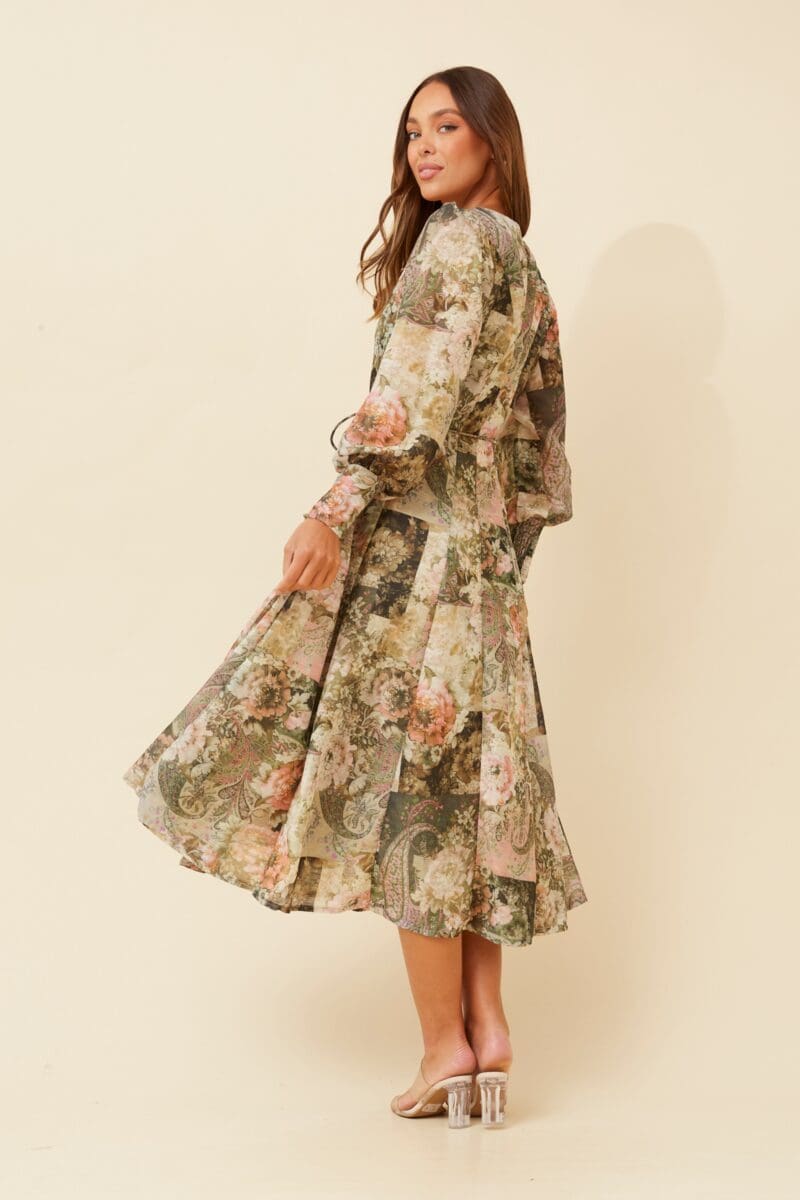 Janae Floral Midi Dress - Image 3