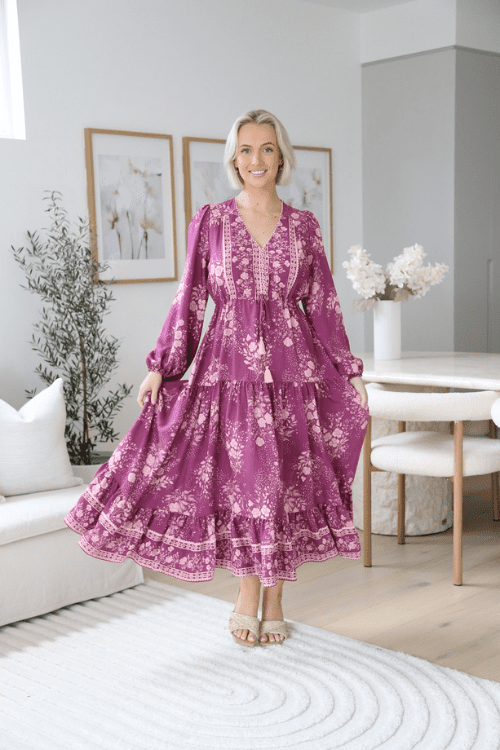 Wanderlust Long Maxi - Magenta