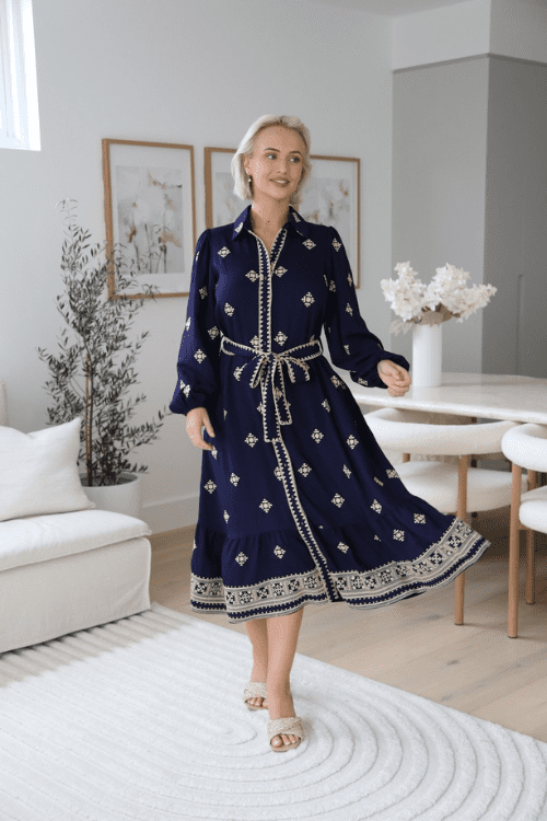 Clare Maxi Dress - Navy