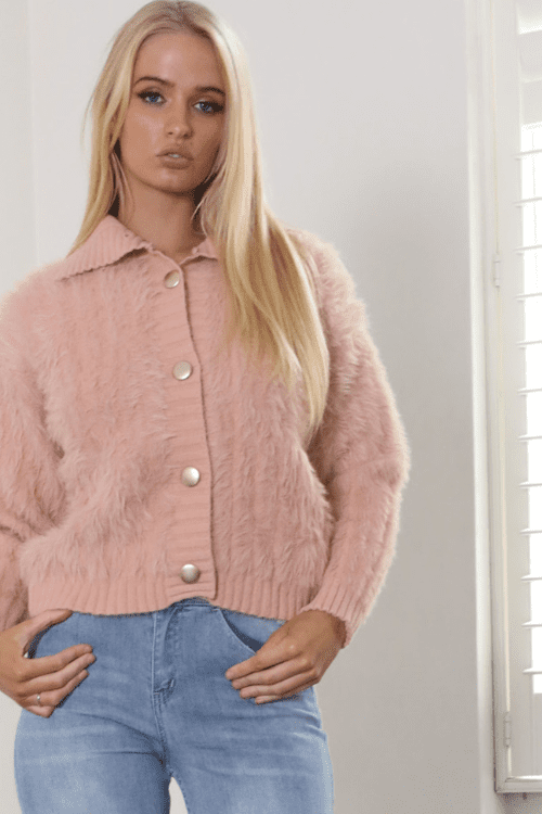 Shaggy Cardi 2.0 - Blush