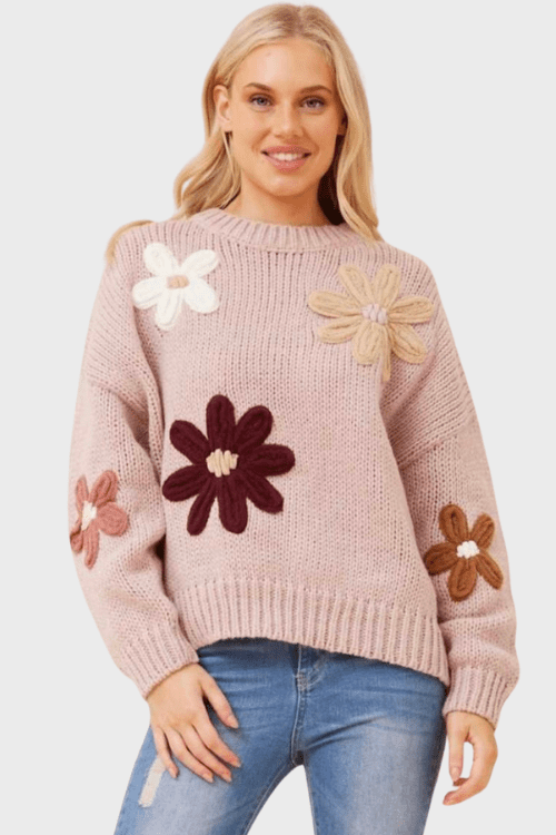 Blossom Bloom Knit - Pink