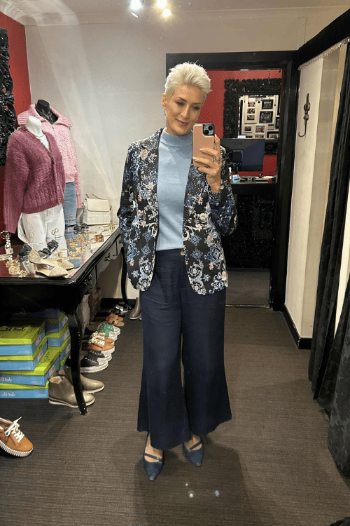 Midnight Tide Crystal Blazer