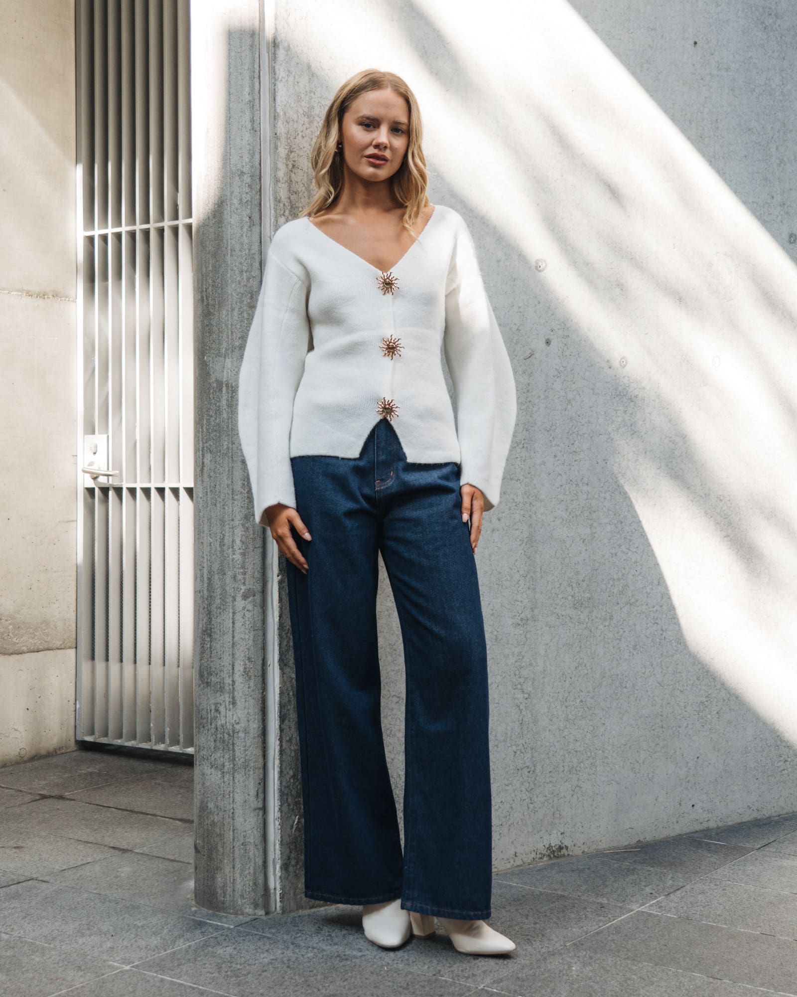 Sunshine Cardigan - White - Image 3