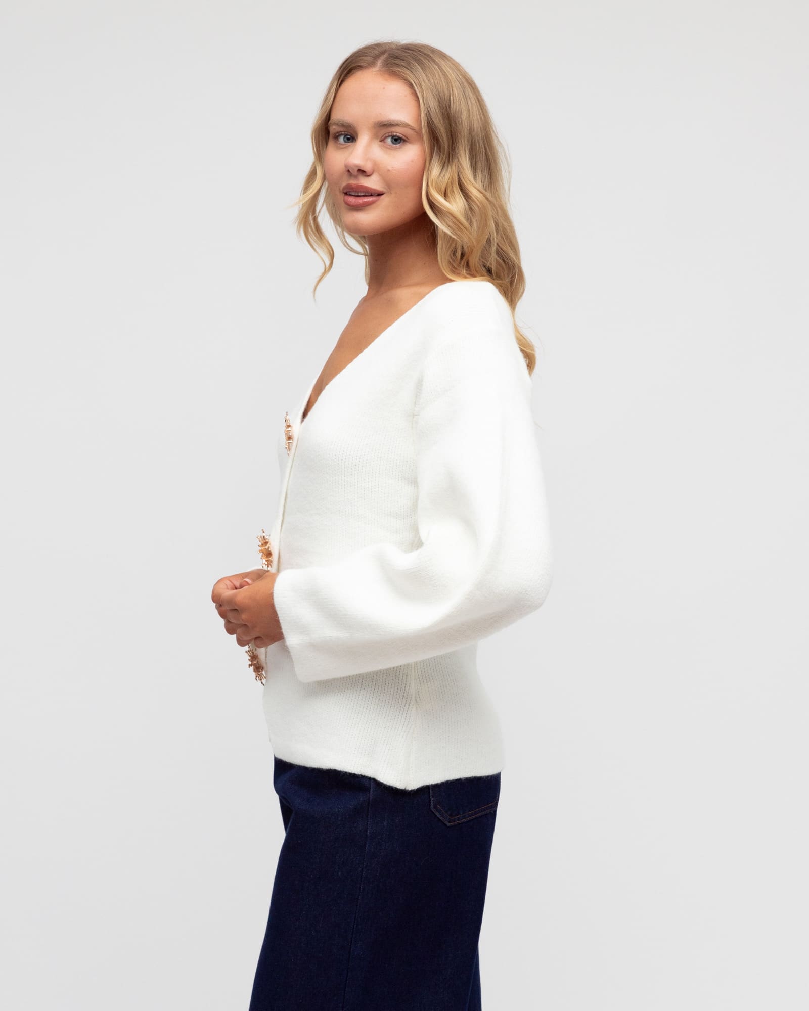 Sunshine Cardigan - White - Image 5