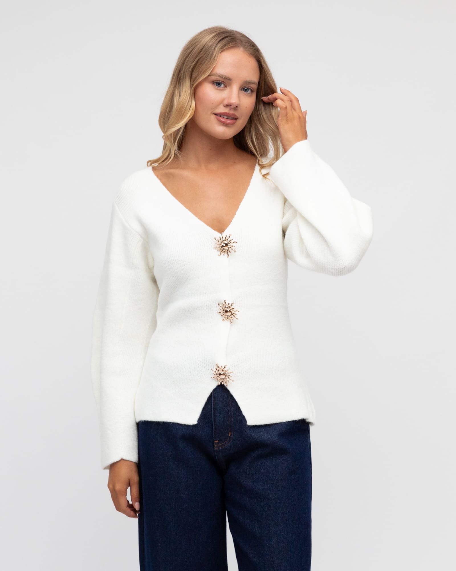 Sunshine Cardigan - White - Image 6