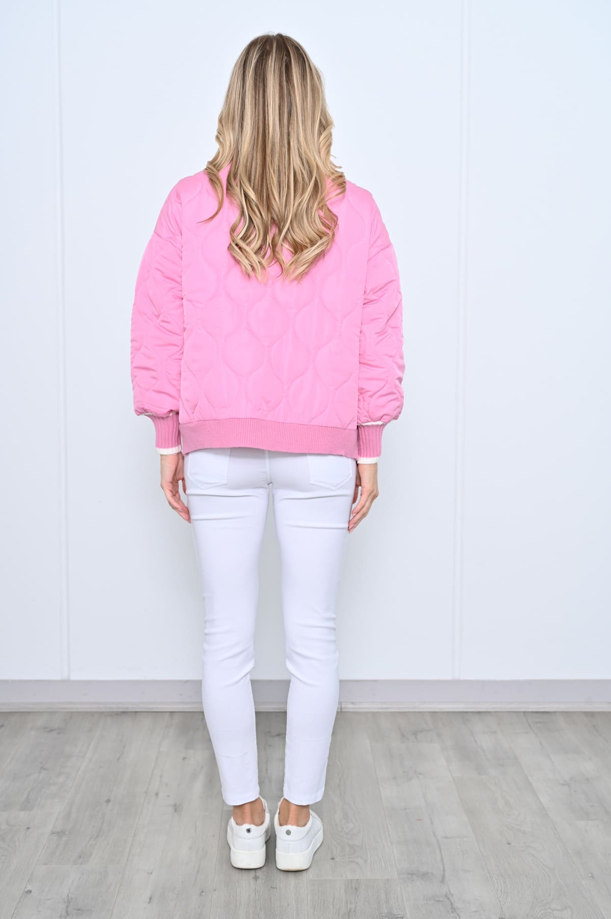 Virginia Varsity Cardi/Jacket - Pink - Image 10
