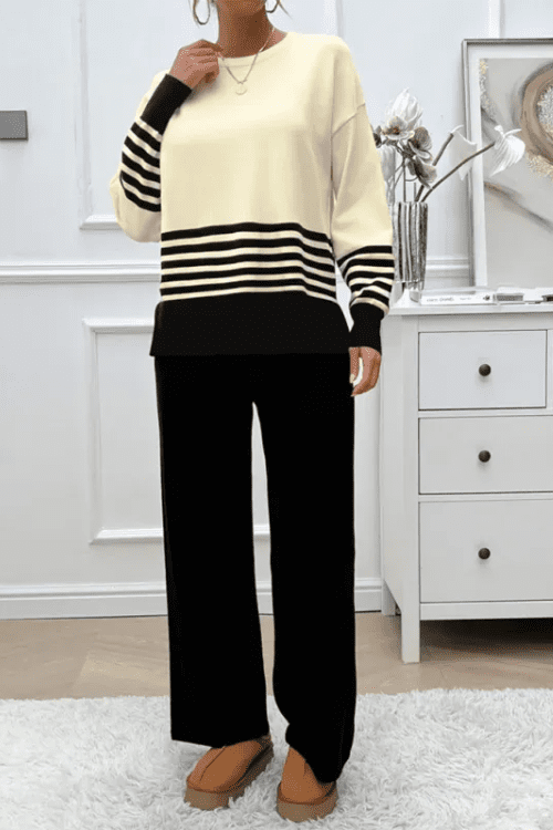 Sylvie Set - Black Stripe