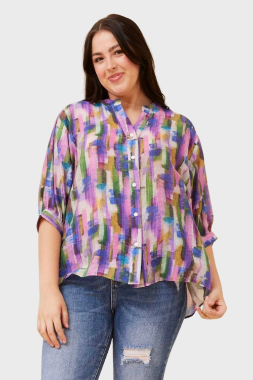 Aspen Top - Purple Swatches