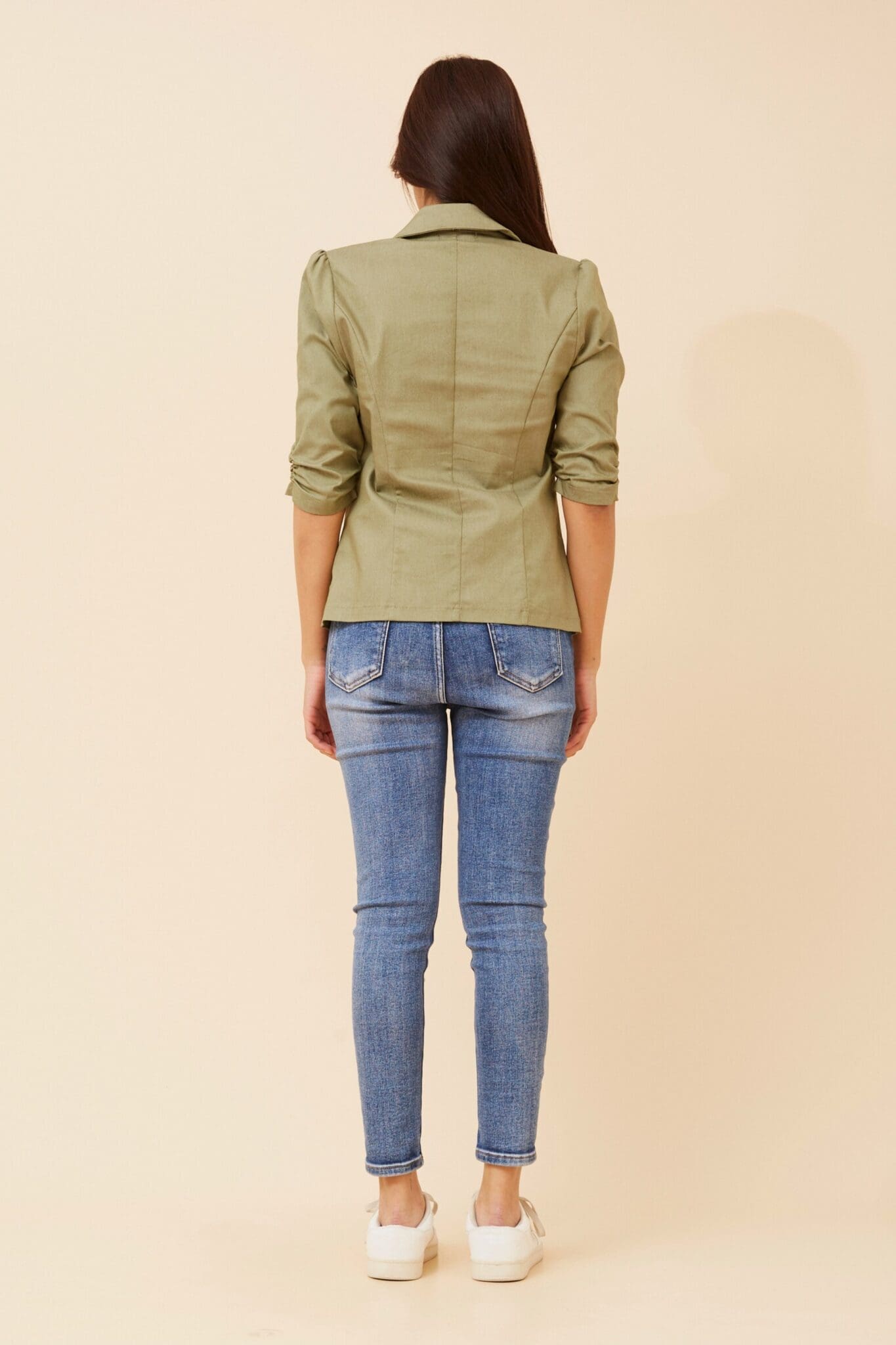 Milos Solid Blazer - Sage - Image 4