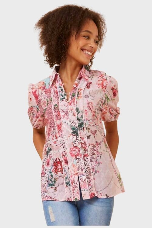 Sorella Blouse - Pink Floral