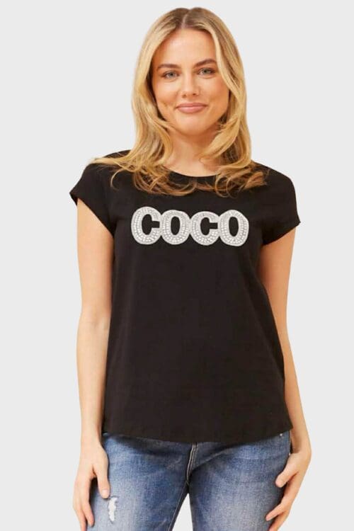 Coco Bold Tee - Black