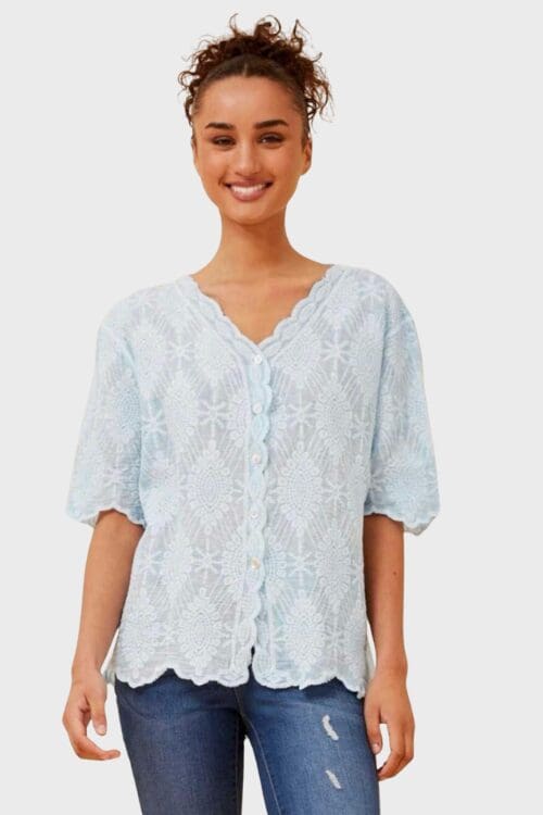 Sahna Blouse - Blue