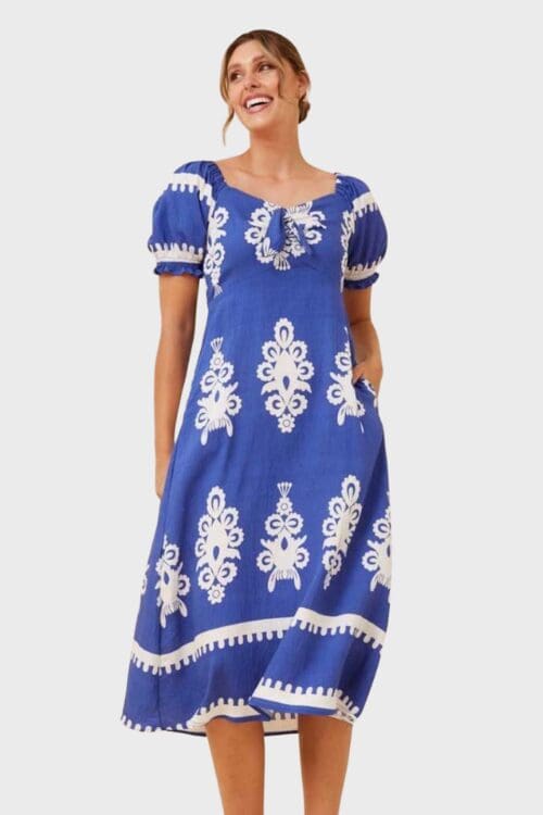 Priya Tie Maxi - Blue