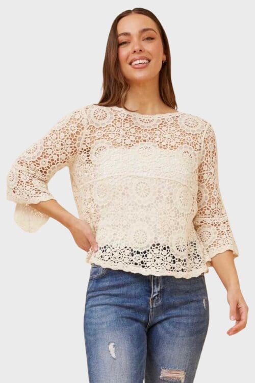 Coralie Blouse - Cream