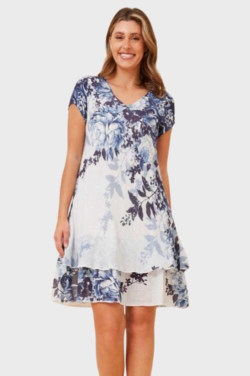 Electra Floral Mini - Blue