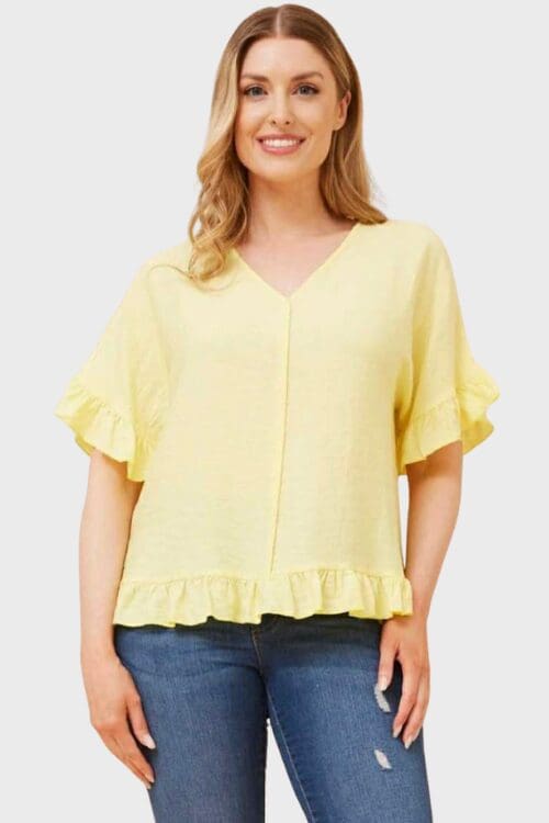 Kienna Blouse - Lemon