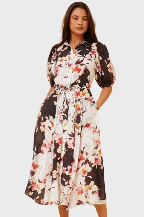 Maggie Maxi - Black Floral