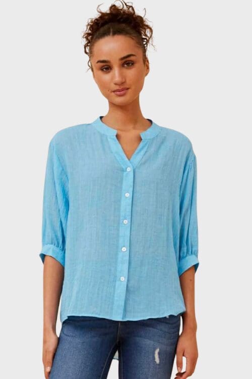 Aspen Top - Sky Blue