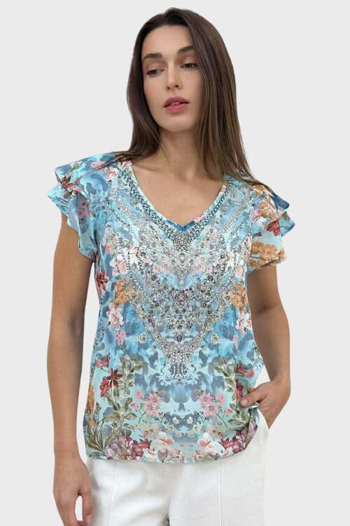 Paloma Paradise Crystal Short Blouse