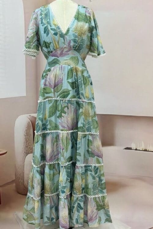 Kieran Maxi - Teal Floral