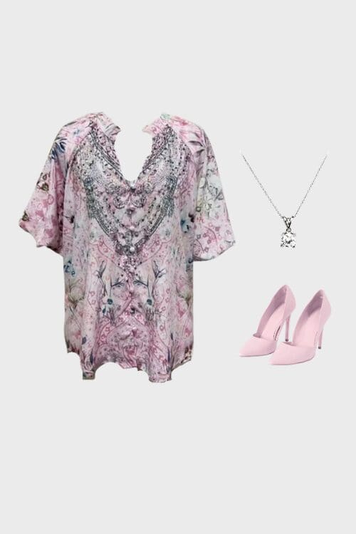 Blush Royale Crystal Blouse