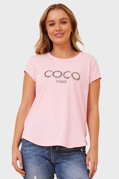Coco Paris Tee – Blush