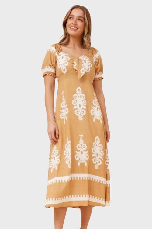 Priya Tie Maxi - Beige