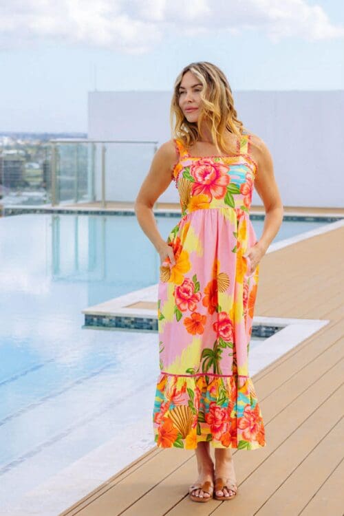 Barbados Sleeveless Maxi