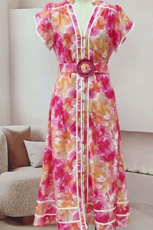 Delvina Maxi - Hibiscus Floral