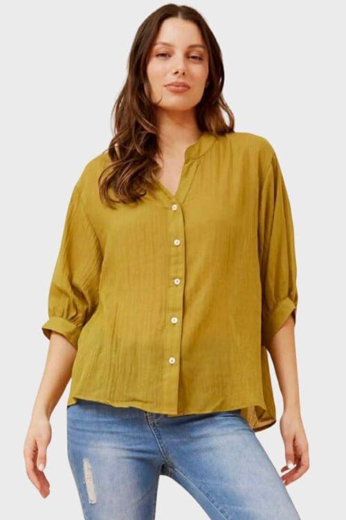 Aspen Top - Mustard