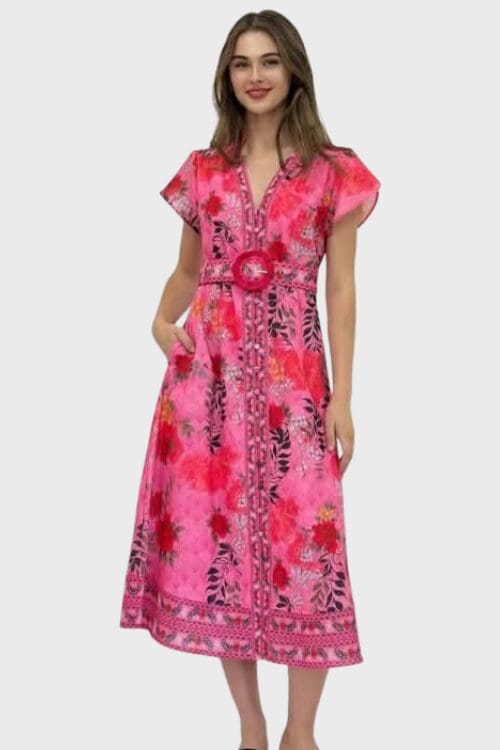Katerina Maxi - Fuchsia Floral