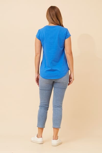 Coco Bold Tee - Blue - Image 3