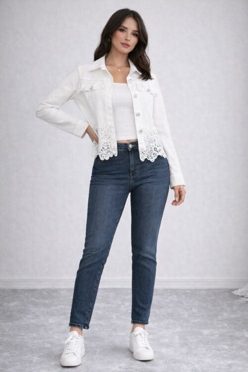 Jamee Denim Jacket - White