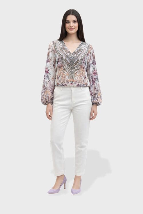 Rose Aura Crystal Blouse - Image 2