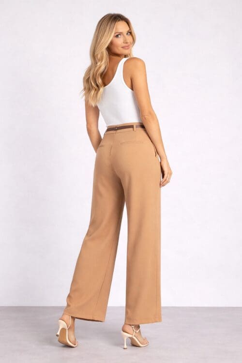 Morgan Tailored Pants - Beige - Image 3