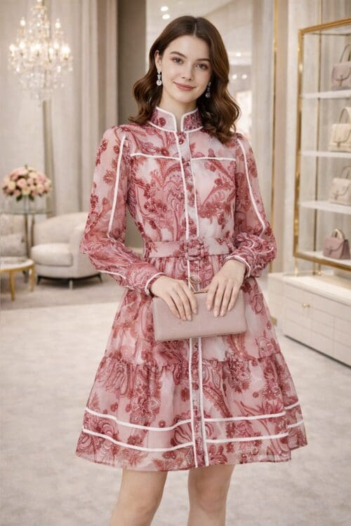 Idola Mini Dress - Wine