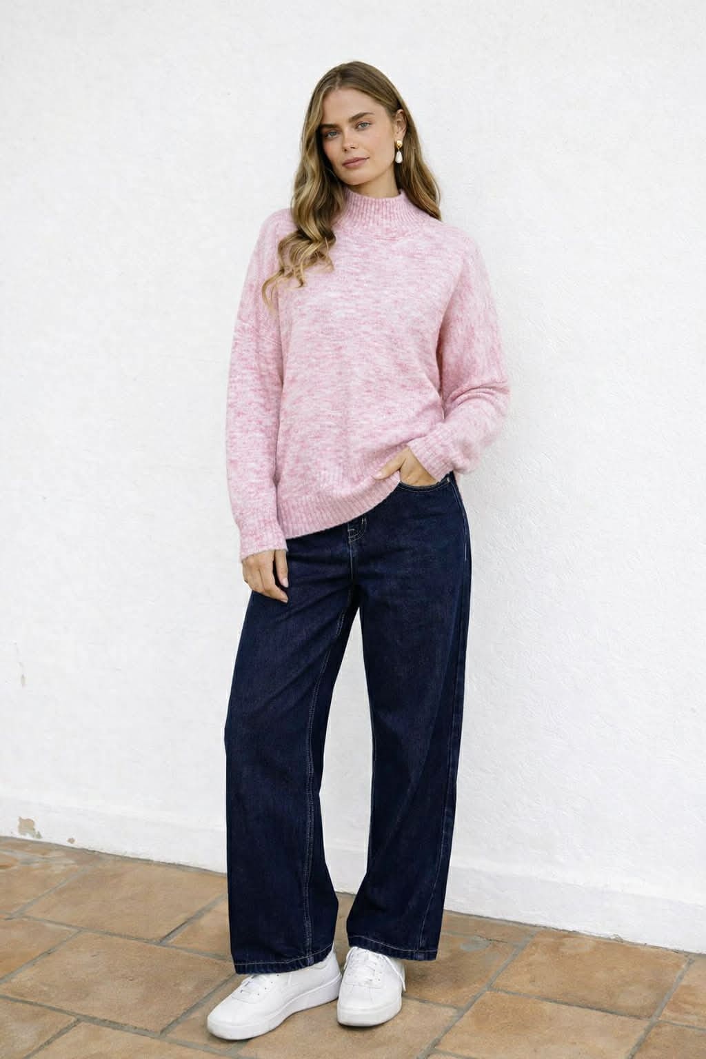 Mia Oversized Sweater - Pink - Image 4